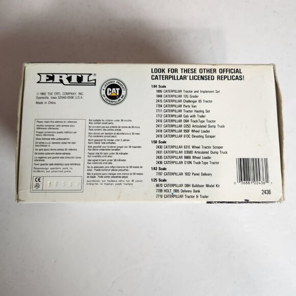 ERTL 2436 CAT D10N Tracked Bulldozer 1:50 Scale Diecast Model In Package - Picture 3 of 9
